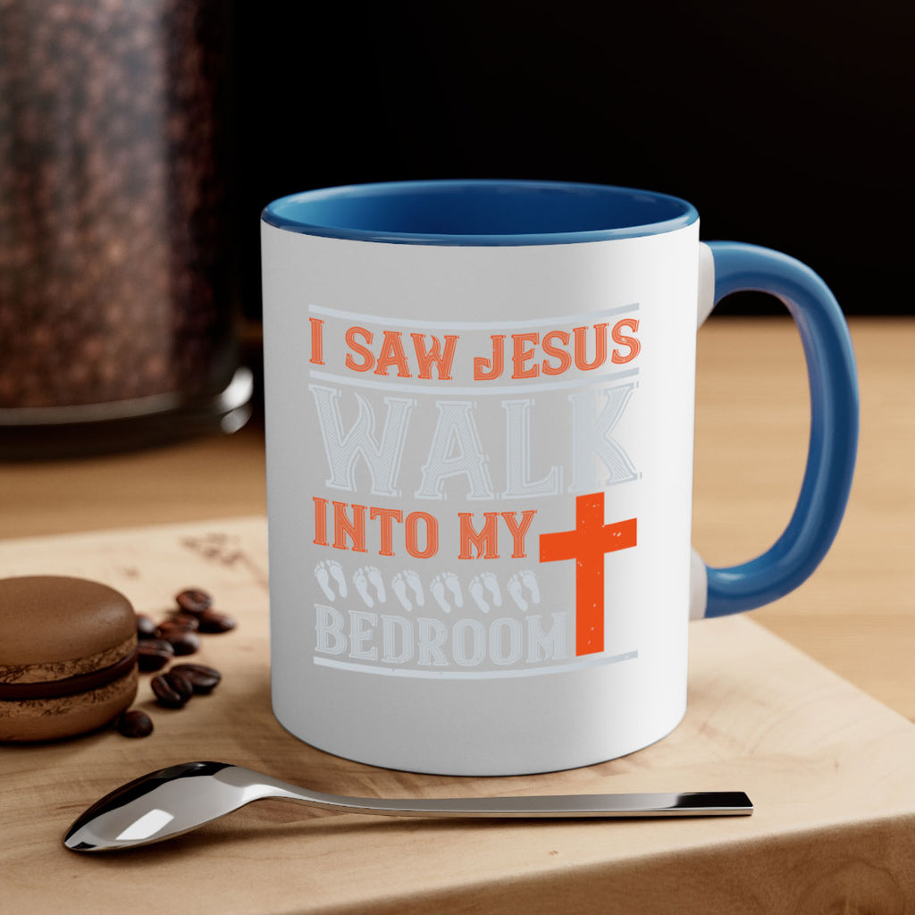i saw jesus walk into my bedroom 65#- walking-Mug / Coffee Cup