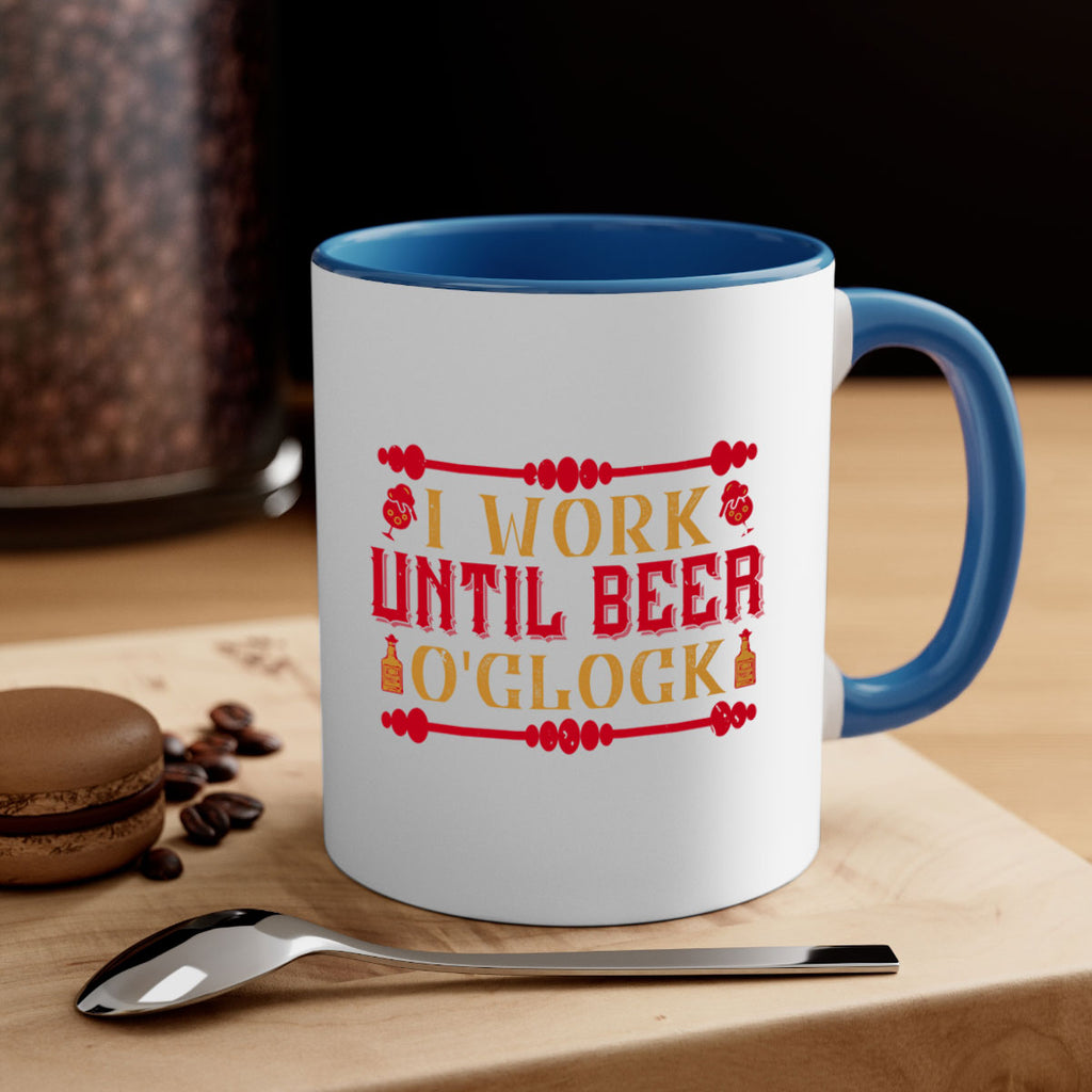 i work until beer oclock 41#- drinking-Mug / Coffee Cup