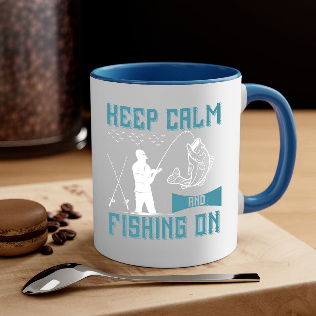 keep calm and fishing on 248#- fishing-Mug / Coffee Cup