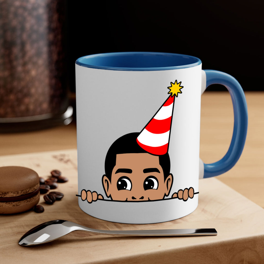 peekaboo afro birthday boy 21#- Black men - Boys-Mug / Coffee Cup