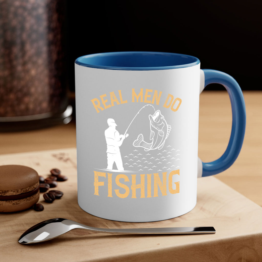 real men do fishing 240#- fishing-Mug / Coffee Cup
