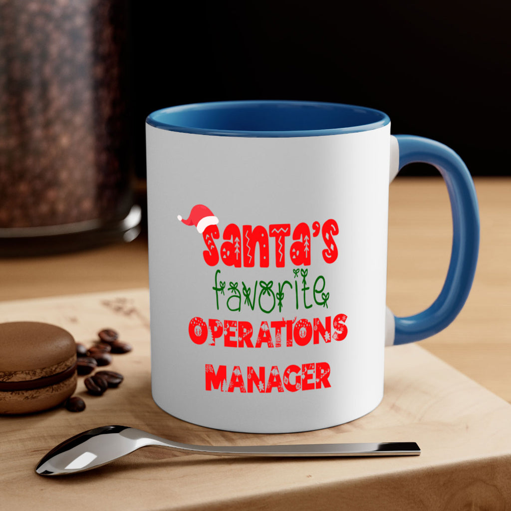 santas favorite operations manager style 987#- christmas-Mug / Coffee Cup