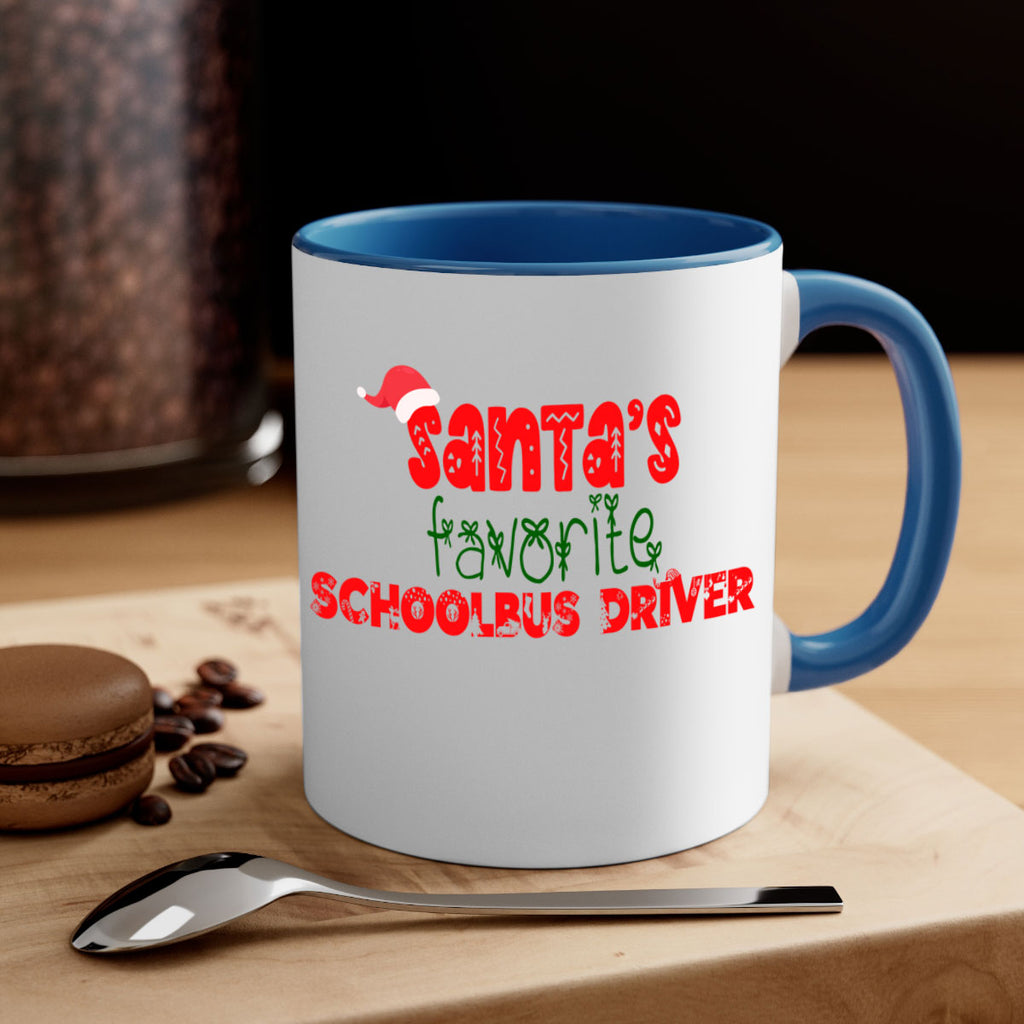 santas favorite schoolbus driver style 1070#- christmas-Mug / Coffee Cup