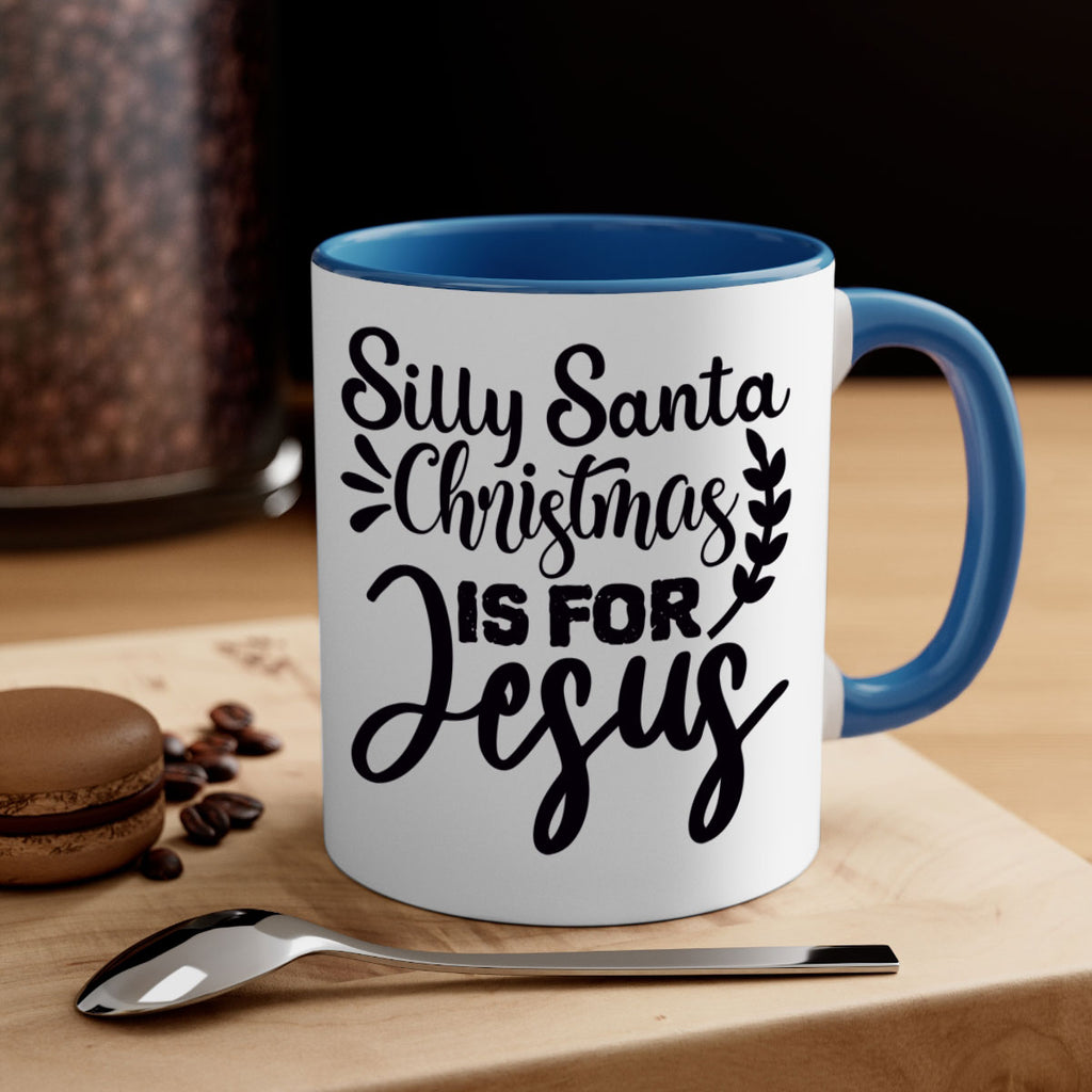 silly santa christmas is for jesus 440#- christmas-Mug / Coffee Cup