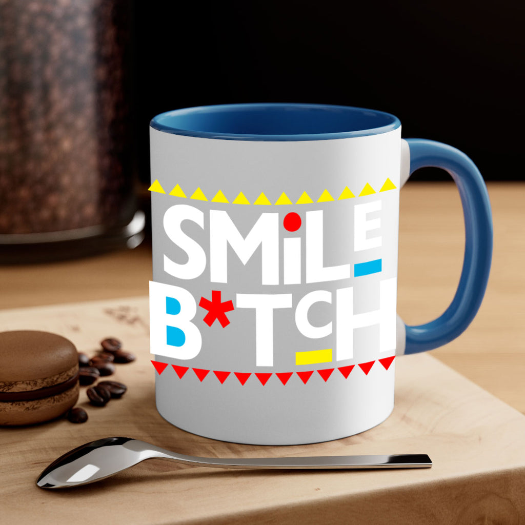 smile bitch 30#- black words - phrases-Mug / Coffee Cup