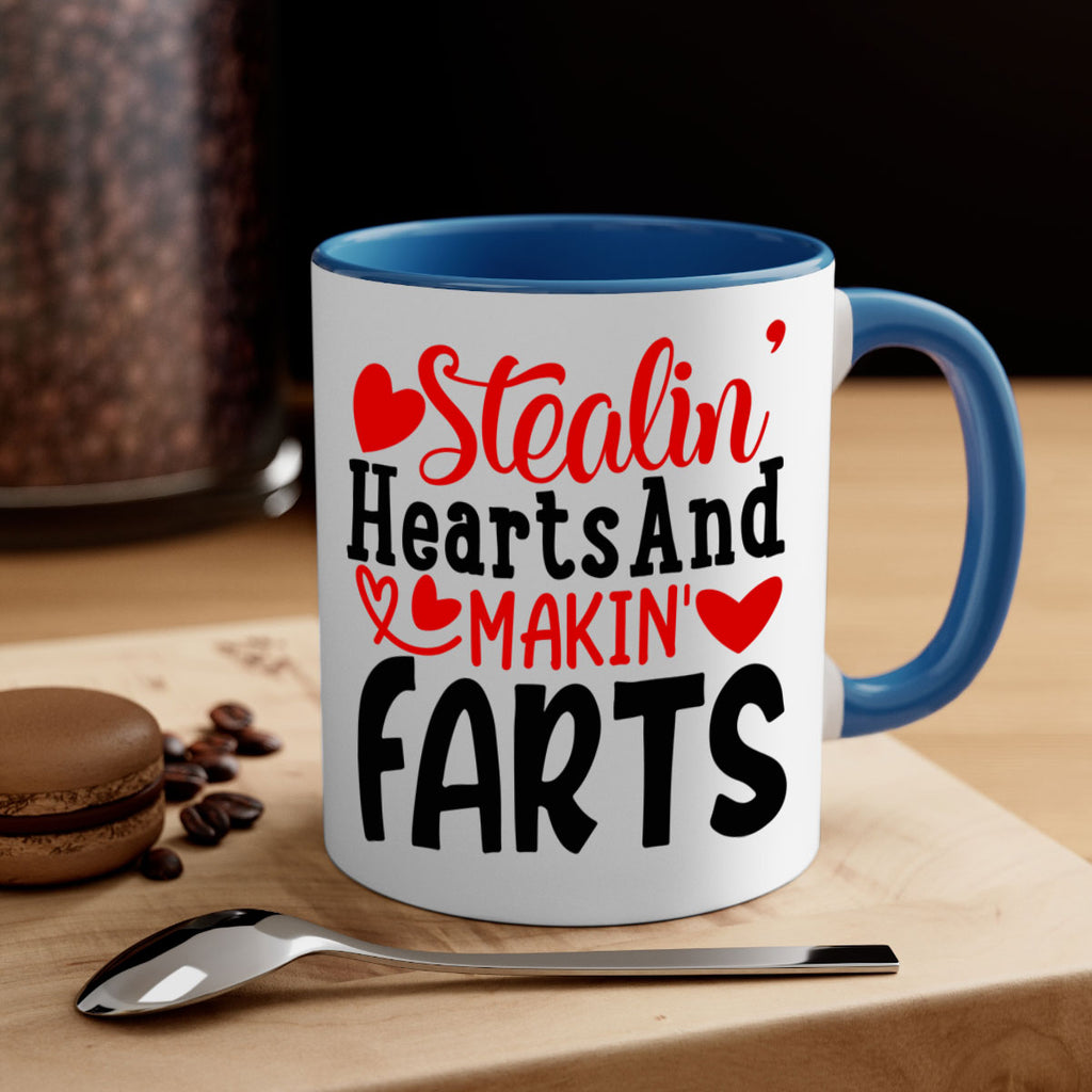 stealin hearts and makin farts 73#- valentines day-Mug / Coffee Cup