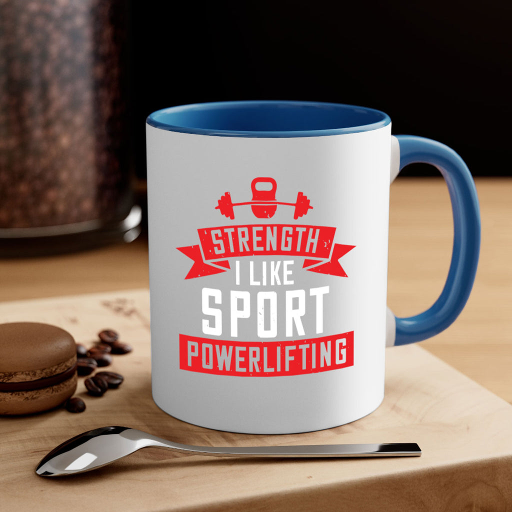 strength i like sport powerlifting 73#- gym-Mug / Coffee Cup