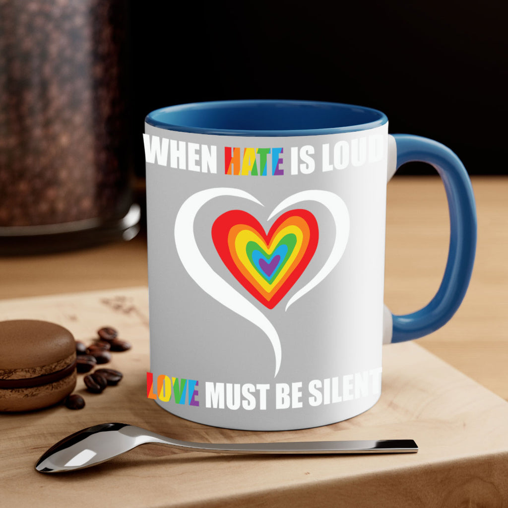 when hate is loud love lgbt 3#- lgbt-Mug / Coffee Cup
