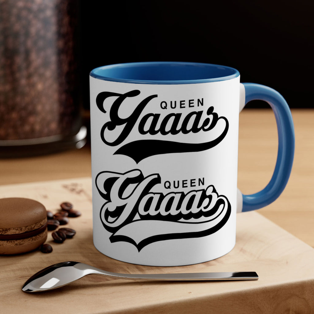 yaaas queen script 5#- black words - phrases-Mug / Coffee Cup