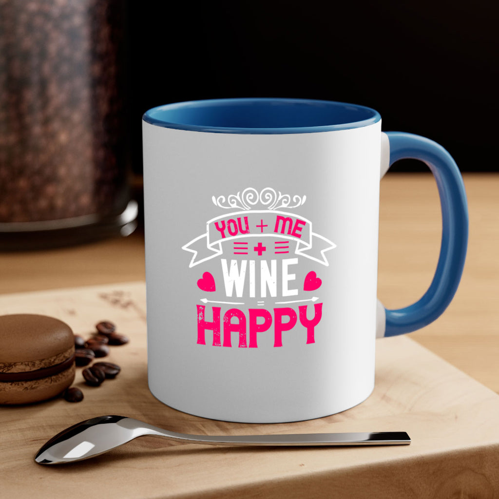 you me wine happy 1#- valentines day-Mug / Coffee Cup