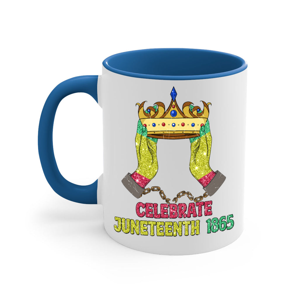Celebrate Juneteenth 1865 Crown Designs 2#- juneteenth-Mug / Coffee Cup