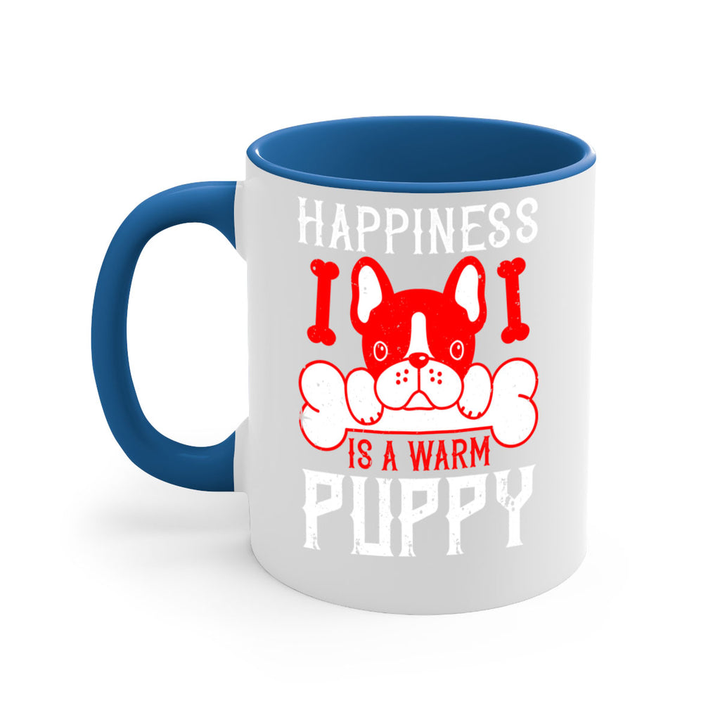 Happiness is a warm puppy Style 203#- Dog-Mug / Coffee Cup