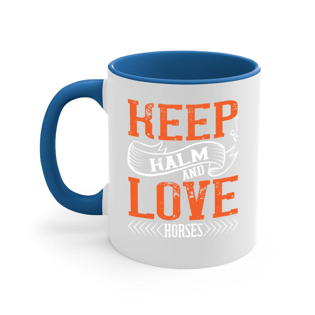KEEP KALM AND LOVE HORSES Style 30#- horse-Mug / Coffee Cup