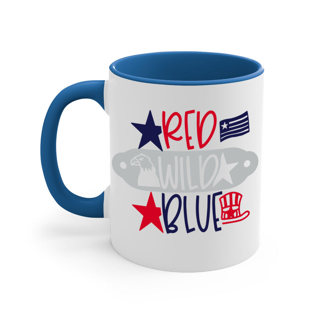 Red Wild Blue Style 171#- 4th Of July-Mug / Coffee Cup