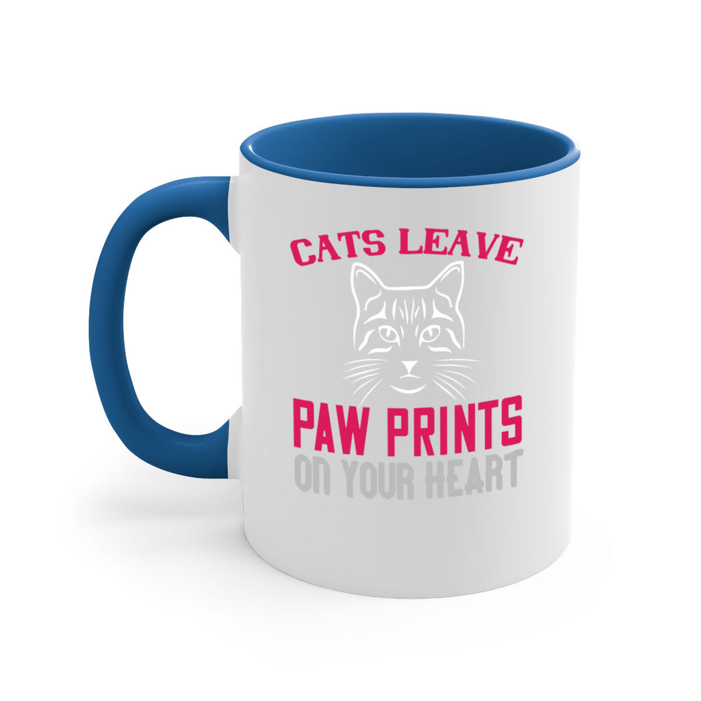 cats leave paw prints on your heart Style 39#- cat-Mug / Coffee Cup