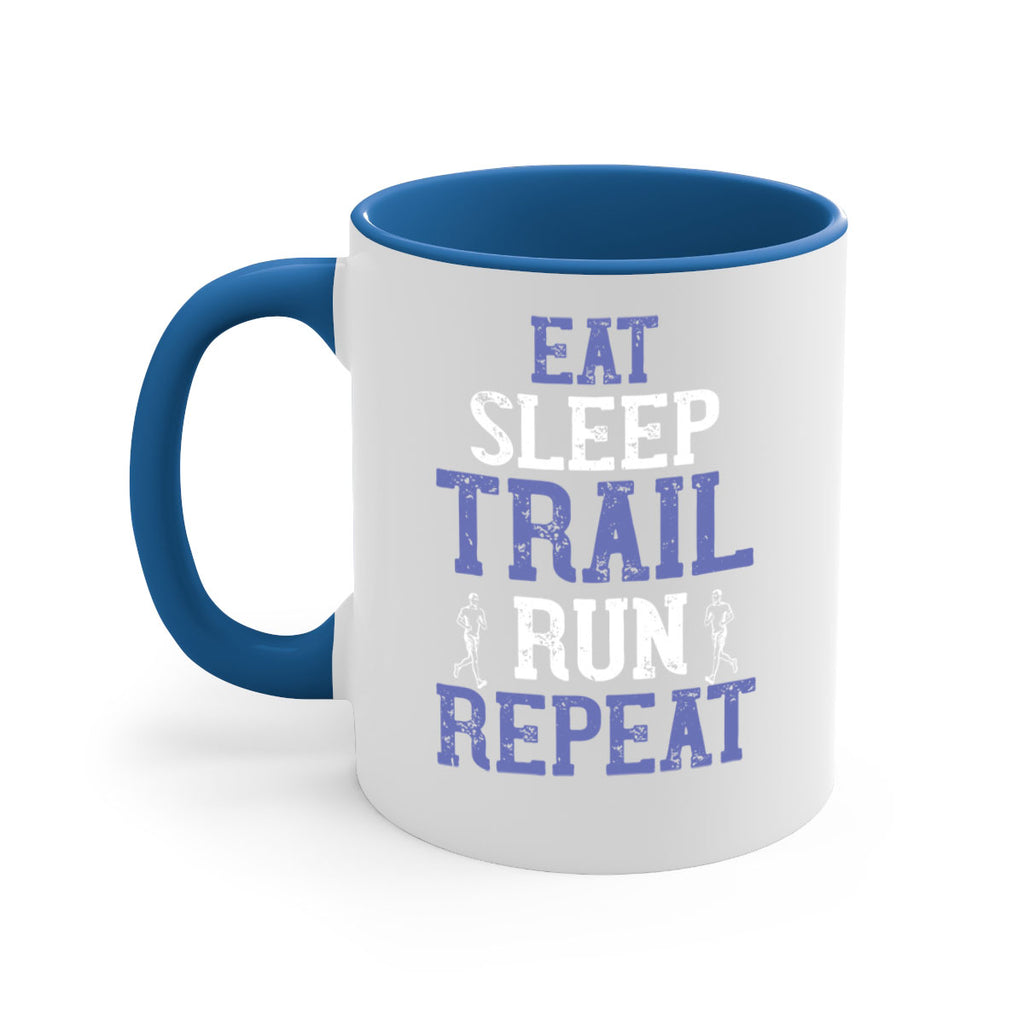eat sleep trail run repeat 45#- running-Mug / Coffee Cup