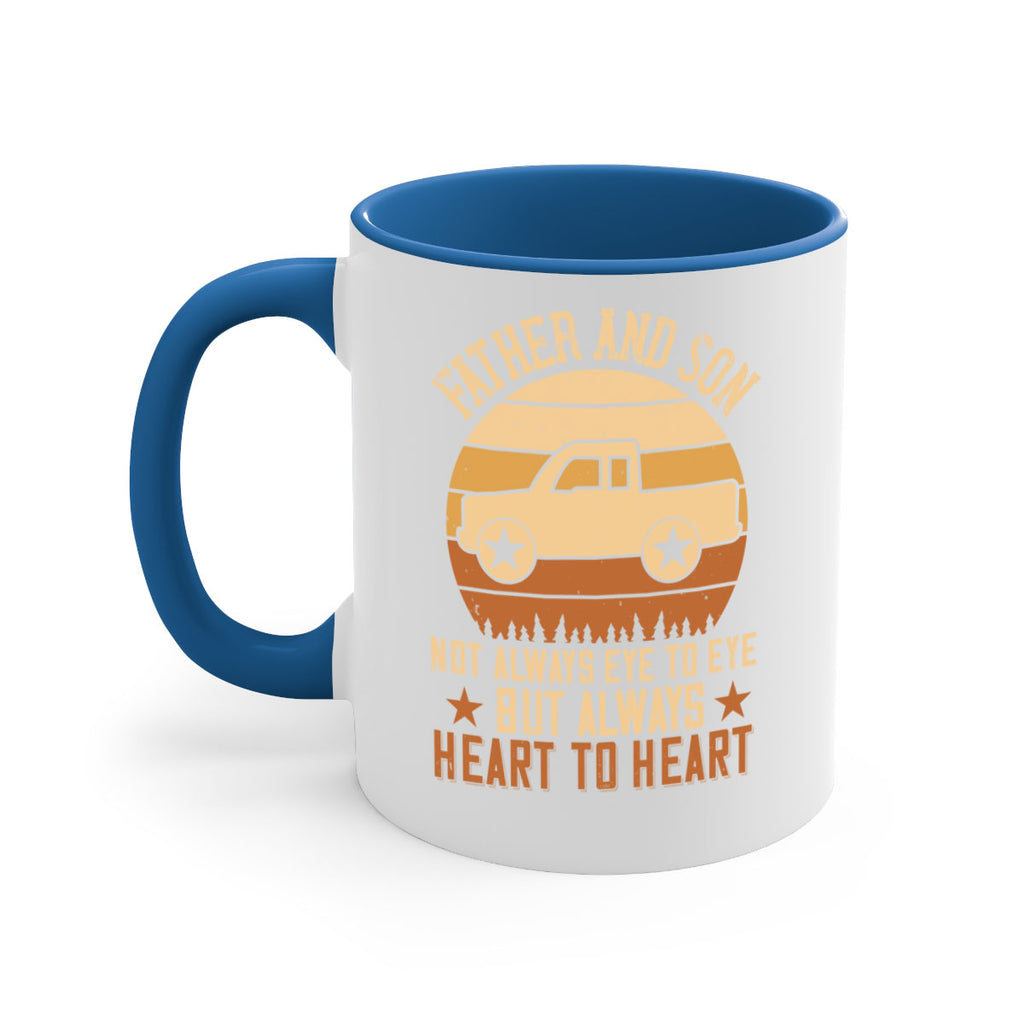 father and son not always eye to eye but always heart to heart Style 2#- truck driver-Mug / Coffee Cup
