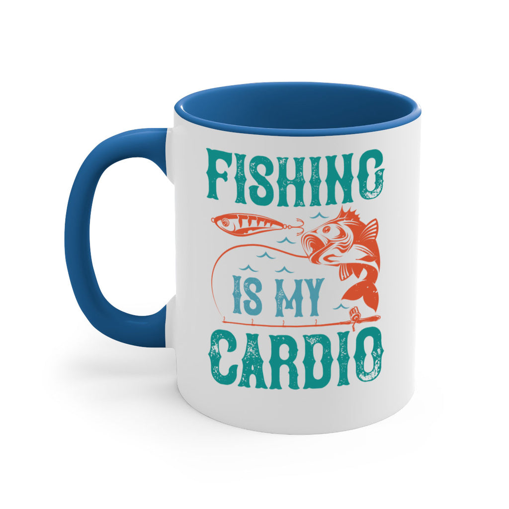 fishing is my cardio 142#- fishing-Mug / Coffee Cup