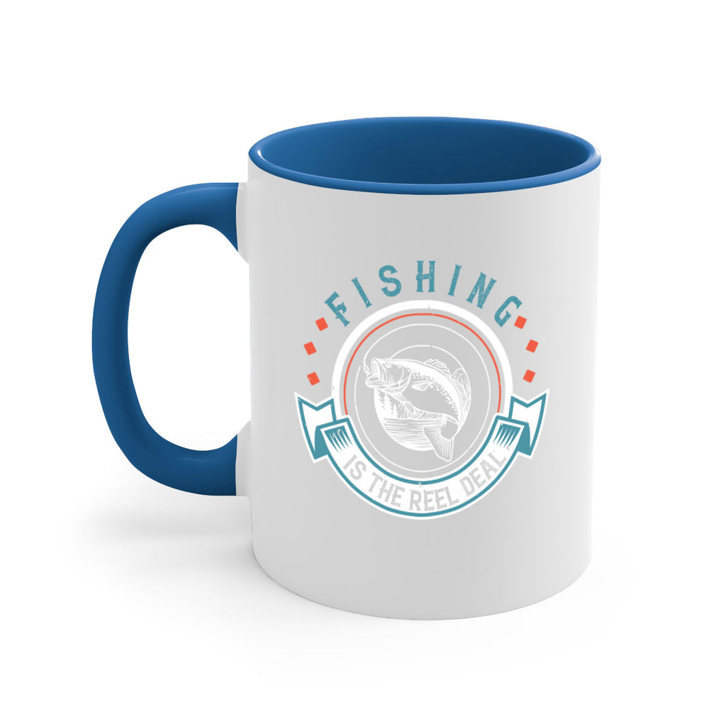 fishing is the reel deal 271#- fishing-Mug / Coffee Cup