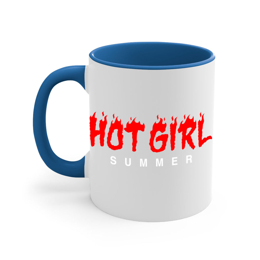 hot girl  summer fire 124#- black words - phrases-Mug / Coffee Cup