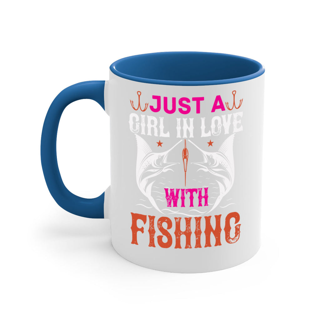 just a girl in love with fishing 73#- fishing-Mug / Coffee Cup