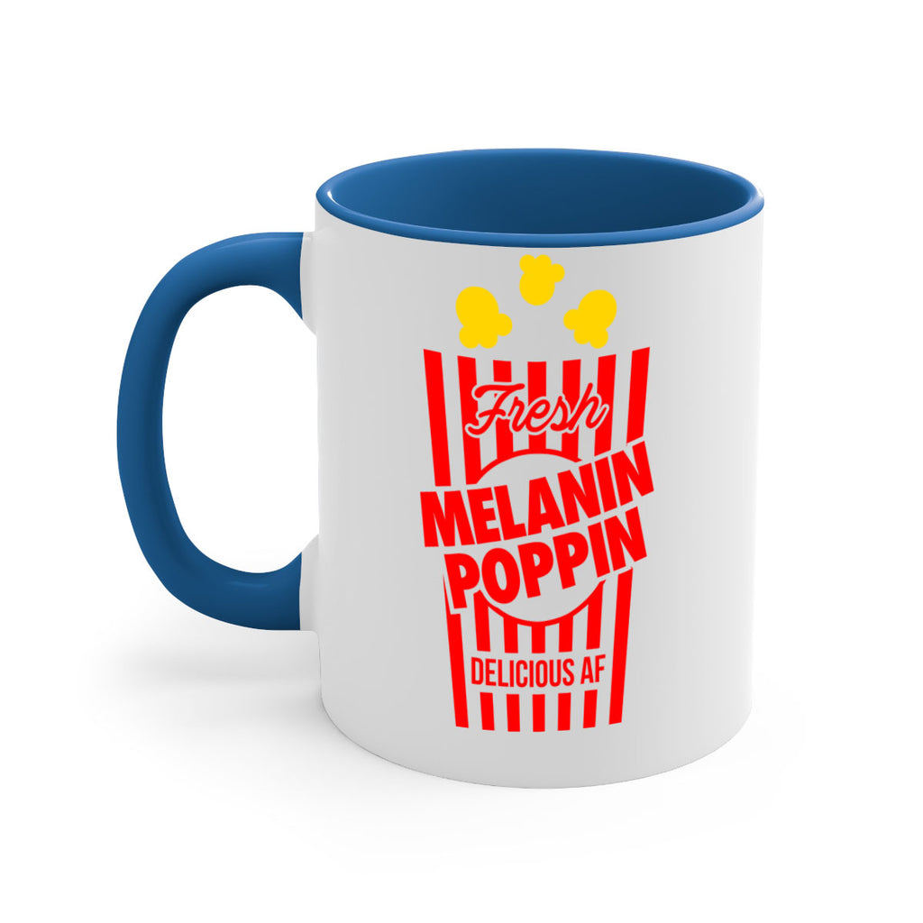 melanin poppin popcorn 86#- black words - phrases-Mug / Coffee Cup
