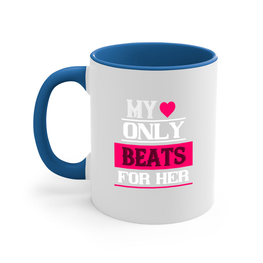 my love only beats for her 36#- valentines day-Mug / Coffee Cup