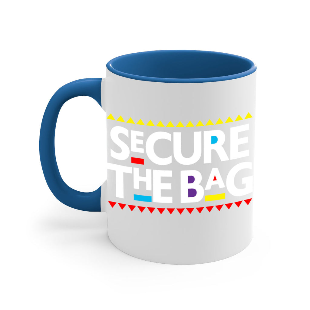 secure the bag 39#- black words - phrases-Mug / Coffee Cup