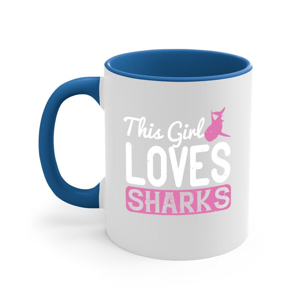 this girl loves sharks Style 12#- Shark-Fish-Mug / Coffee Cup