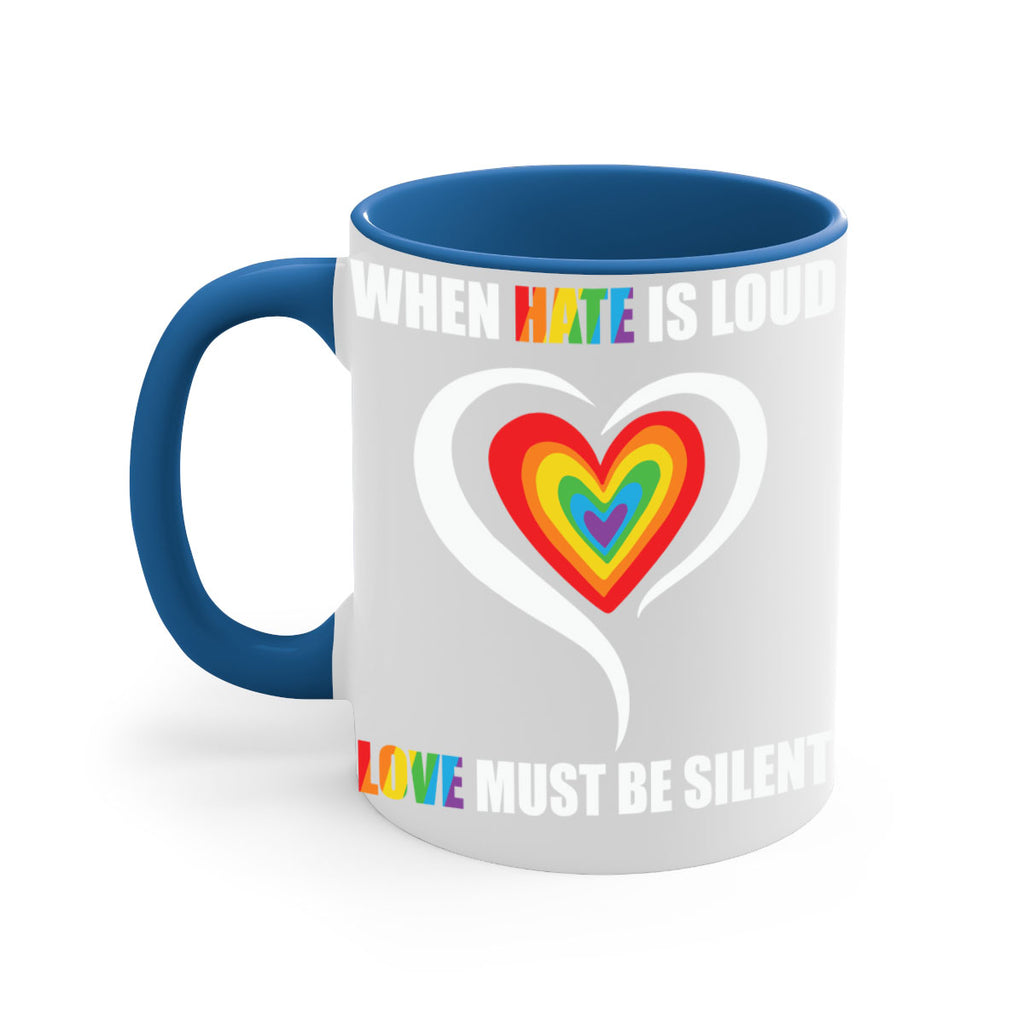 when hate is loud love lgbt 3#- lgbt-Mug / Coffee Cup