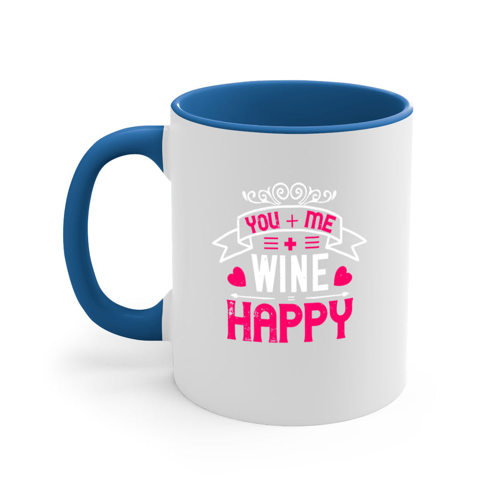 you me wine happy 1#- valentines day-Mug / Coffee Cup