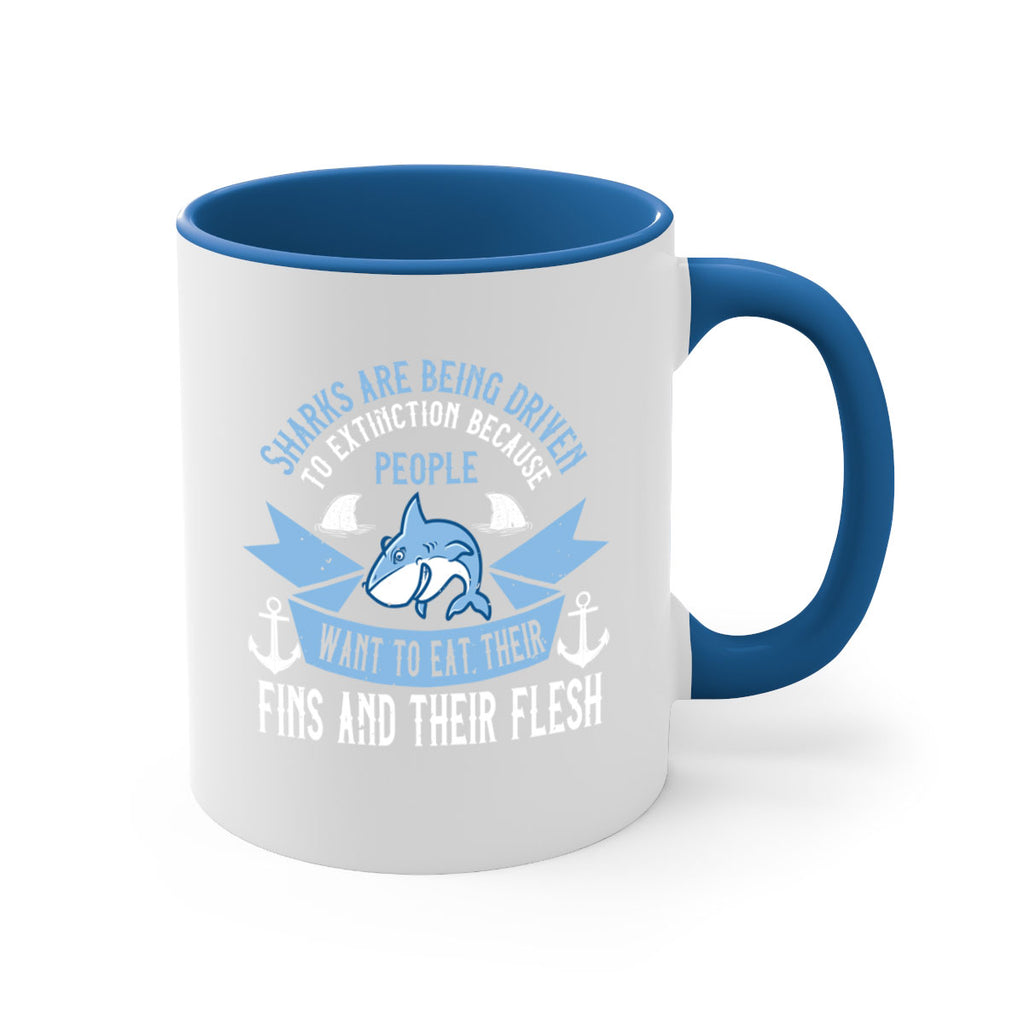 Sharks are being driven to extinction because people want to eat their Style 40#- Shark-Fish-Mug / Coffee Cup
