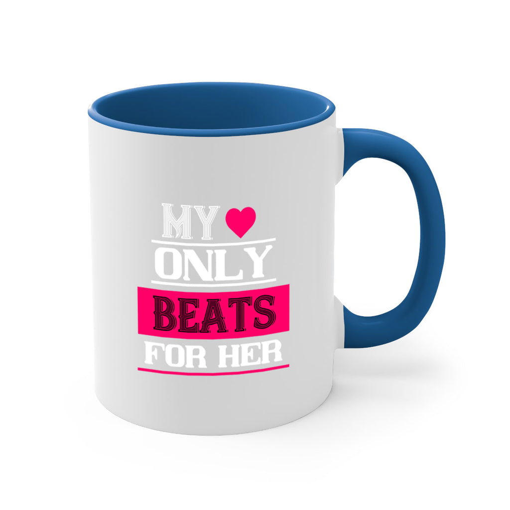 my love only beats for her 36#- valentines day-Mug / Coffee Cup