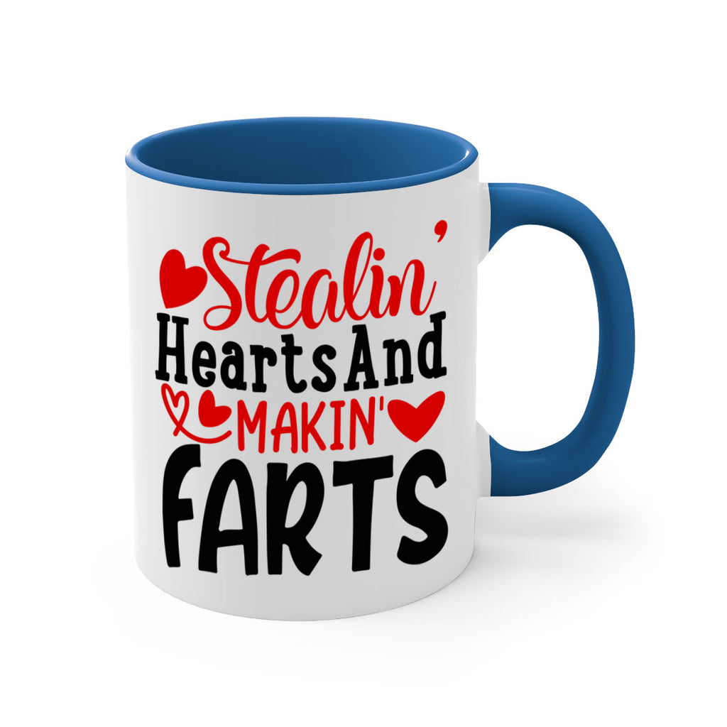 stealin hearts and makin farts 73#- valentines day-Mug / Coffee Cup