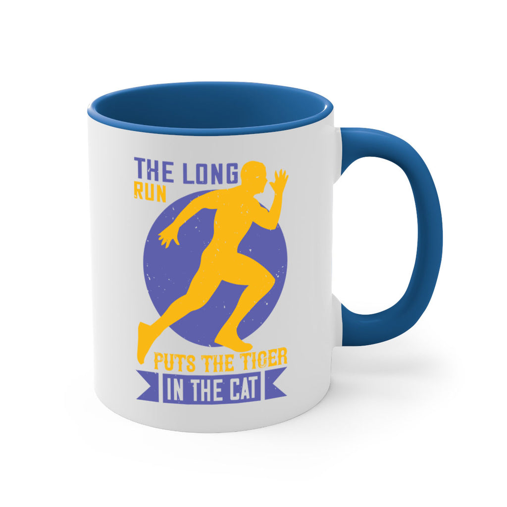 the long run puts the tiger in the cat 15#- running-Mug / Coffee Cup