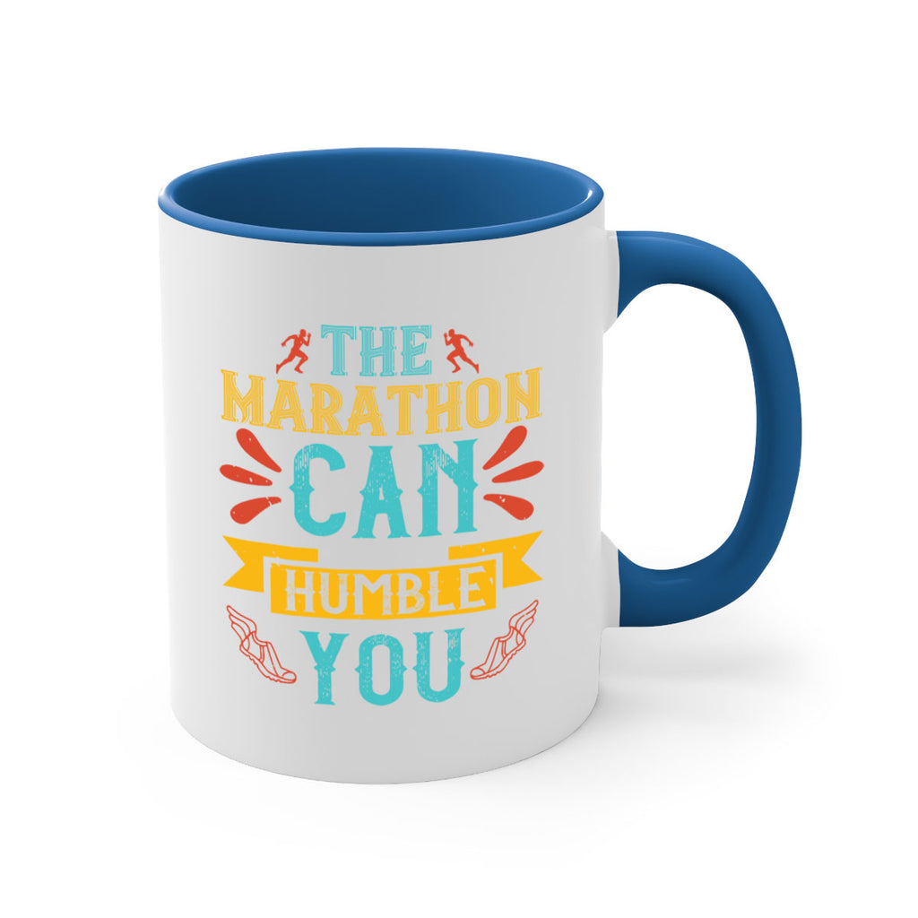 the marathon can humble you 14#- running-Mug / Coffee Cup