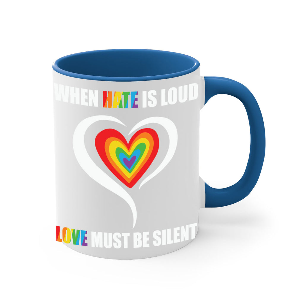 when hate is loud love lgbt 3#- lgbt-Mug / Coffee Cup