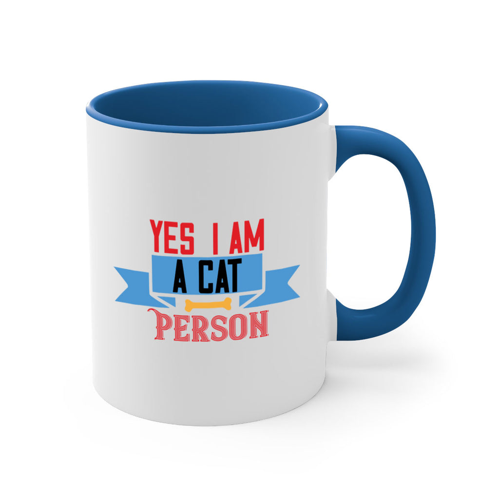 yes i am acat person Style 123#- cat-Mug / Coffee Cup