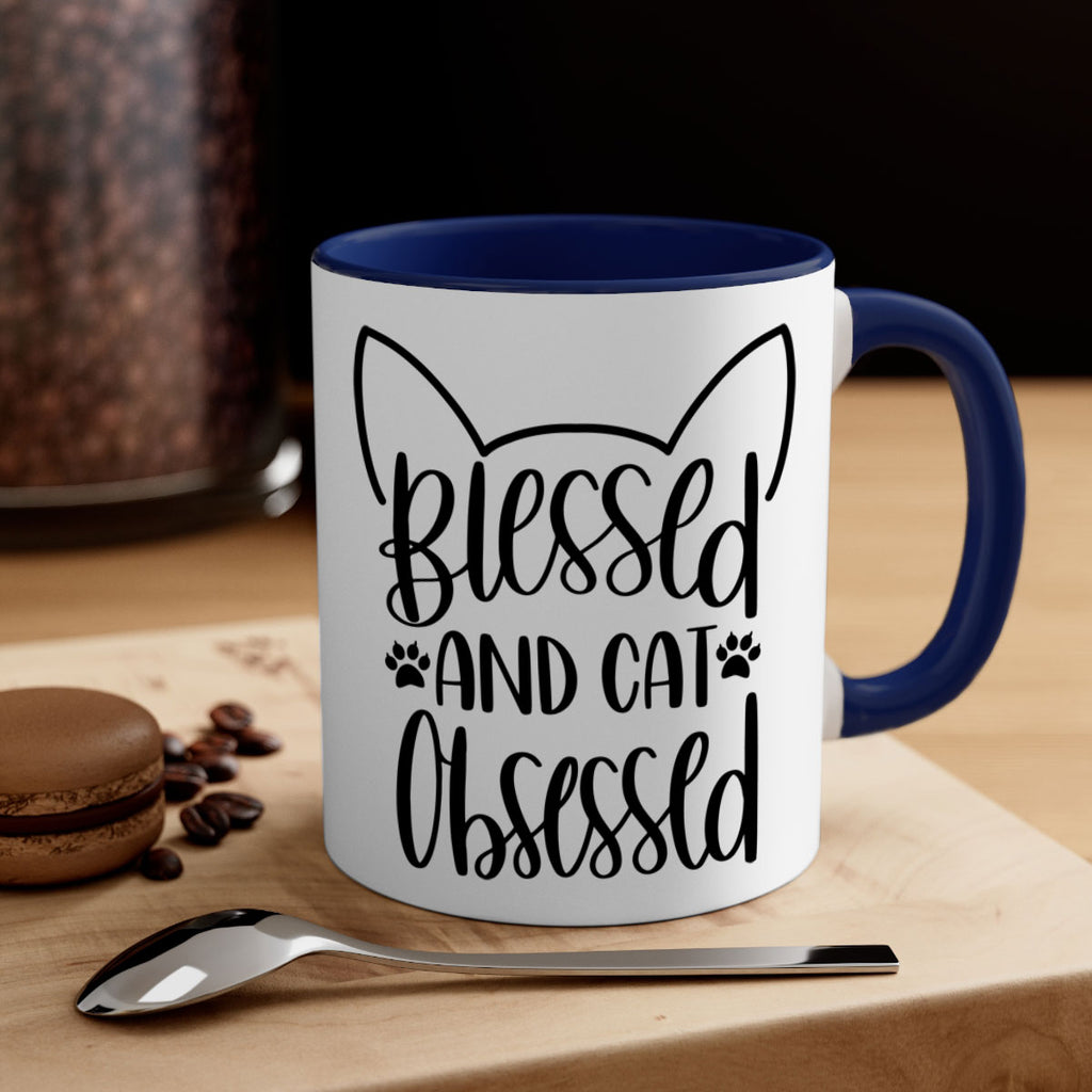 Blessed And Cat Obsessed Style 79#- cat-Mug / Coffee Cup