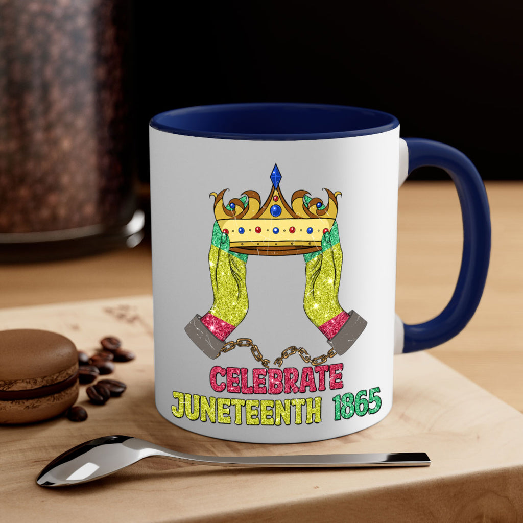 Celebrate Juneteenth 1865 Crown Designs 2#- juneteenth-Mug / Coffee Cup