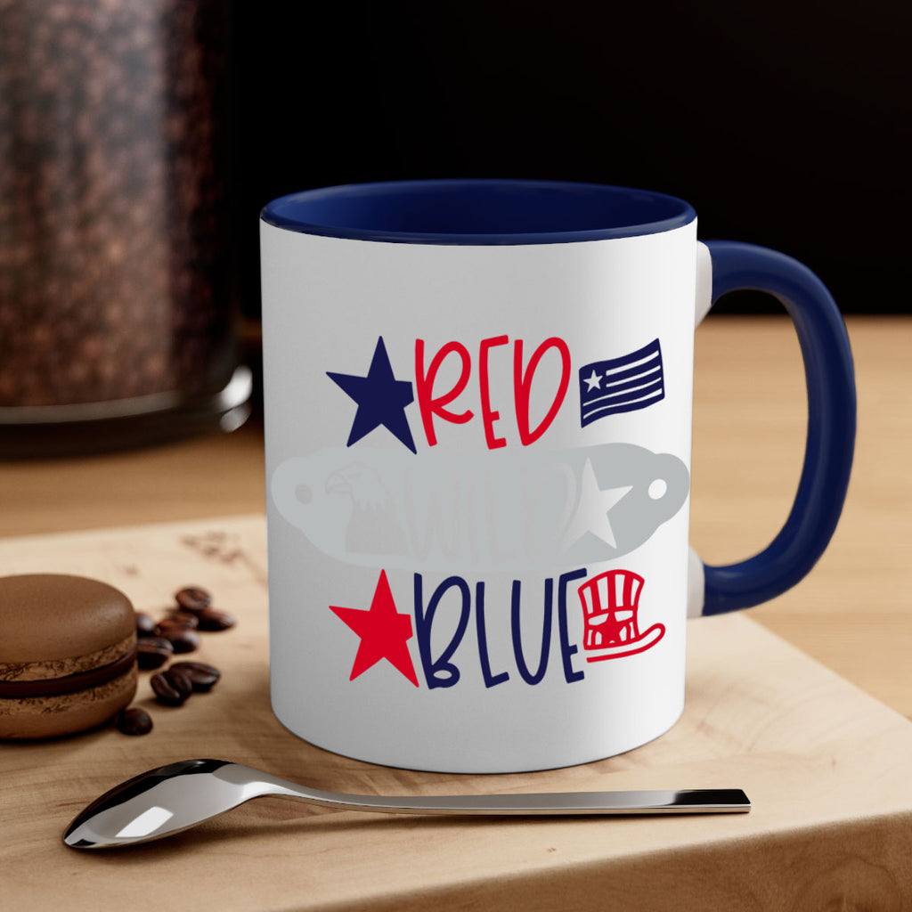 Red Wild Blue Style 171#- 4th Of July-Mug / Coffee Cup