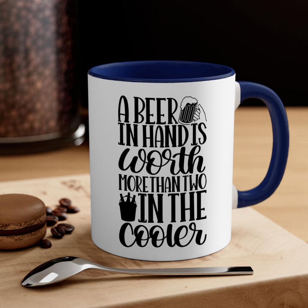 a beer in hand is worth 52#- beer-Mug / Coffee Cup