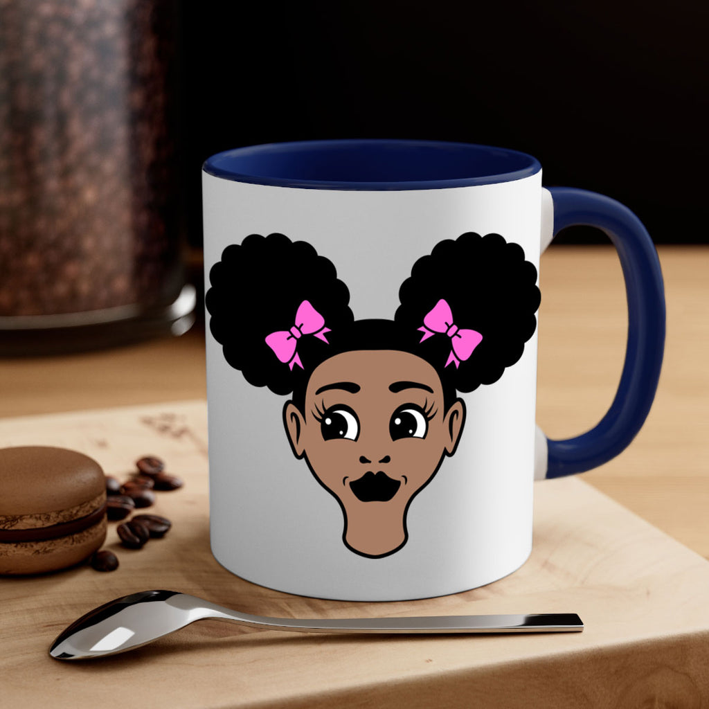 afro puffs girl 74#- Black women - Girls-Mug / Coffee Cup