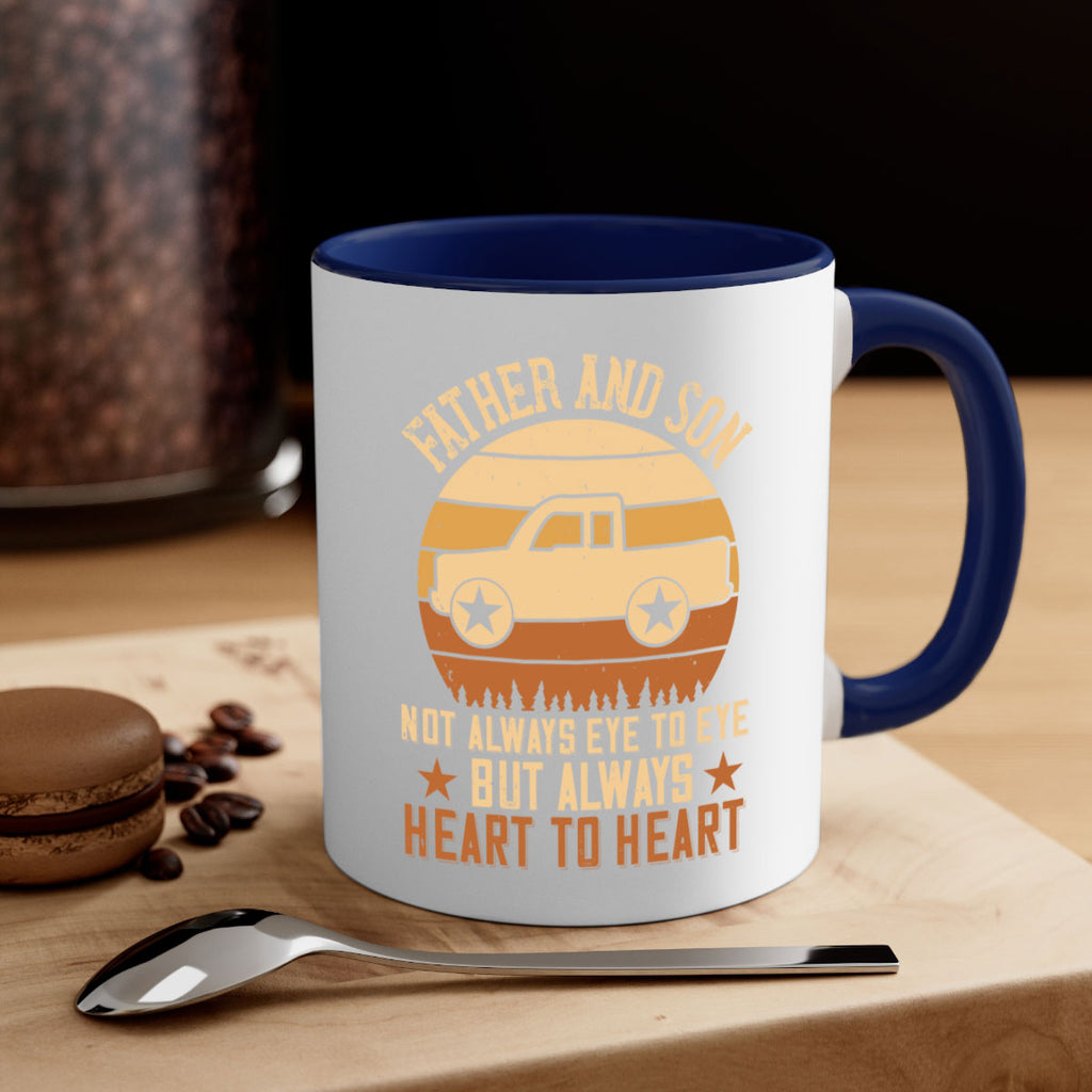father and son not always eye to eye but always heart to heart Style 2#- truck driver-Mug / Coffee Cup