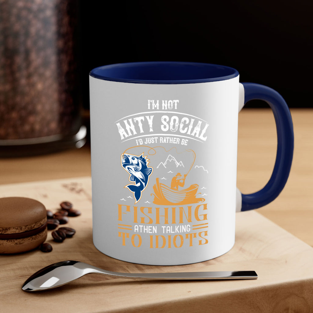 im not anty social 85#- fishing-Mug / Coffee Cup