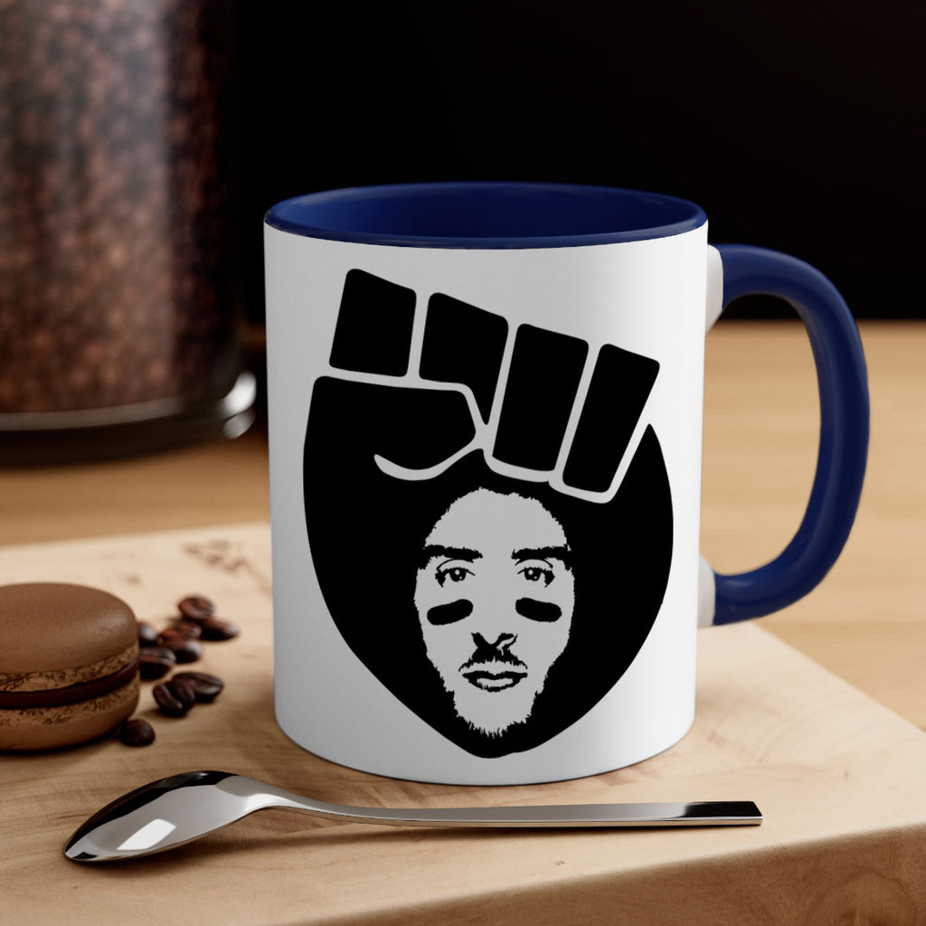 kaepernick fist hair 22#- Black men - Boys-Mug / Coffee Cup
