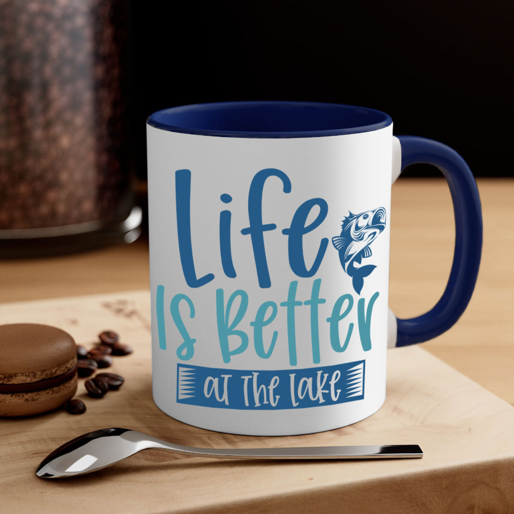 life is better at the lake 204#- fishing-Mug / Coffee Cup