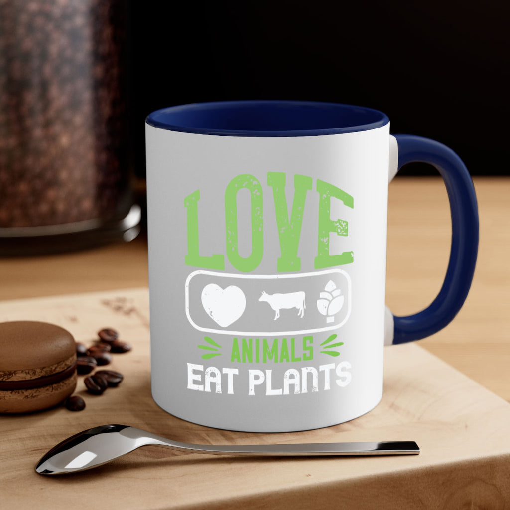 love animals eat plants 33#- vegan-Mug / Coffee Cup