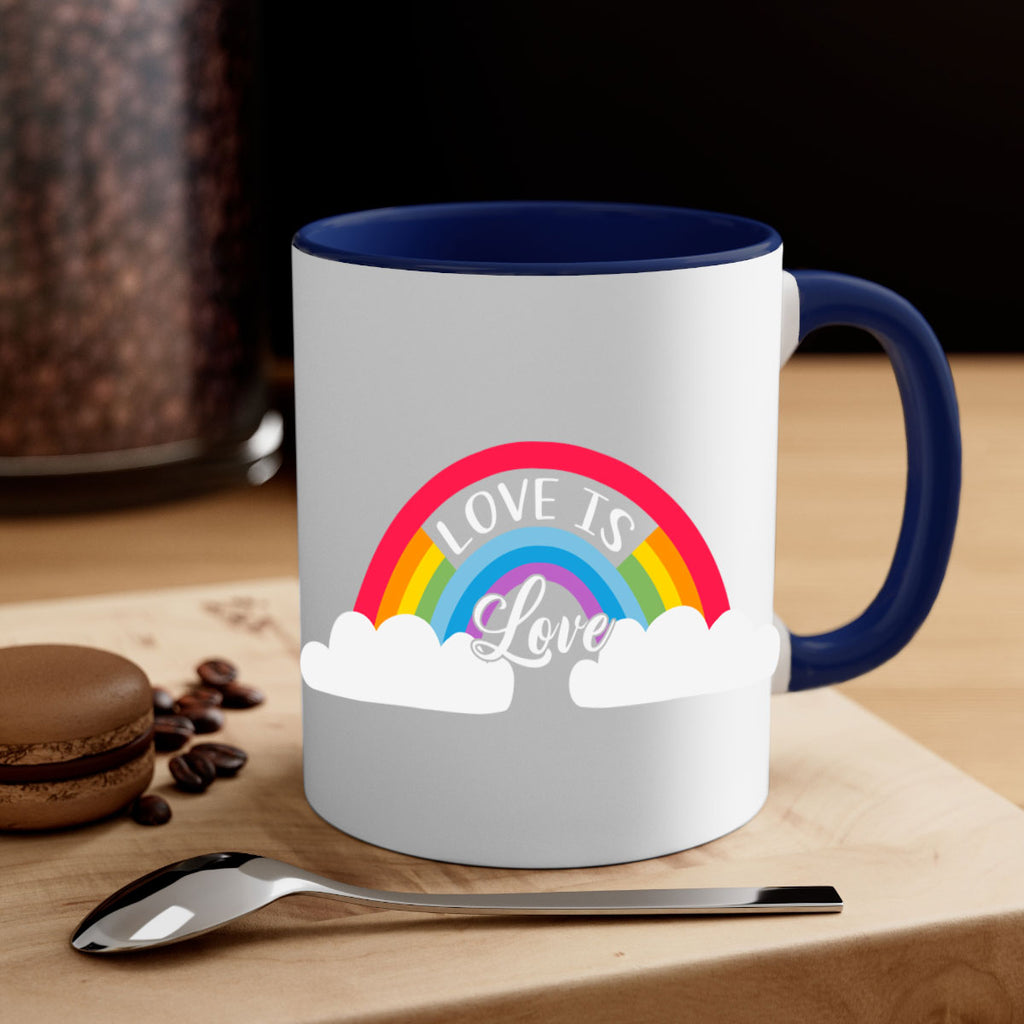 rainbow lgbt love is love 28#- lgbt-Mug / Coffee Cup