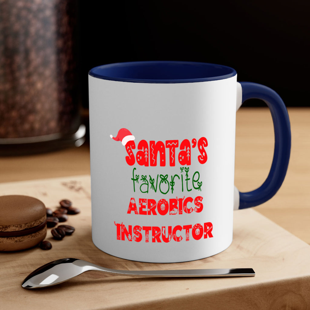 santas favorite aerobics instructor style 628#- christmas-Mug / Coffee Cup